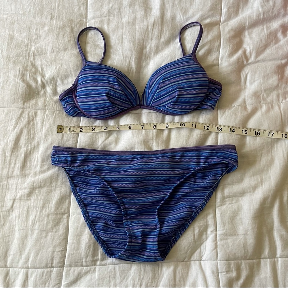 Vintage 90s Striped Bikini set
